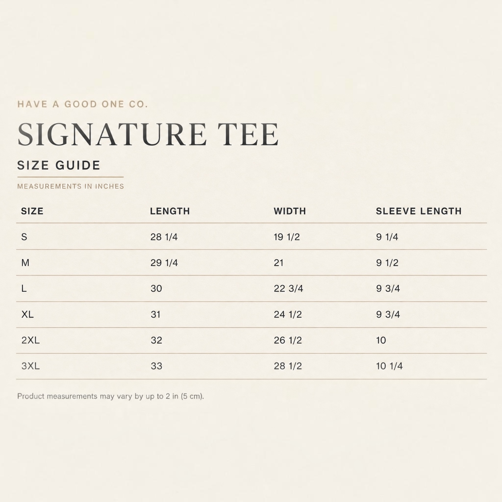 Have a Good One Co. Signature Tee
